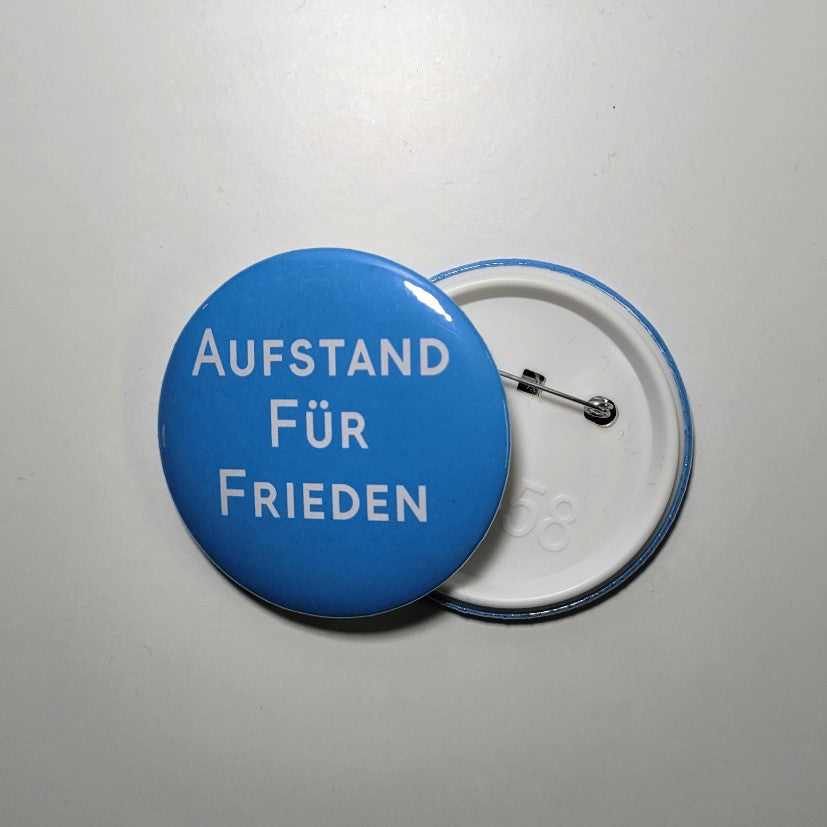 Button "Aufstand für Frieden"