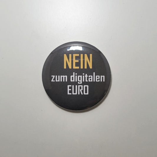 Button "NEIN zum digitalen EURO"