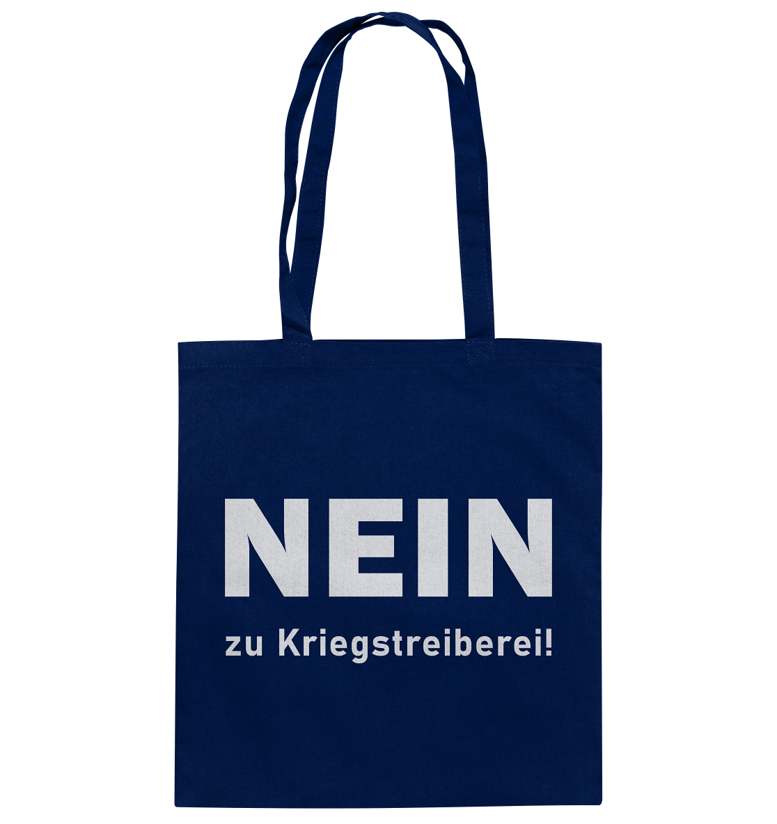 Nein zu Kriegstreiberei - Baumwolltasche