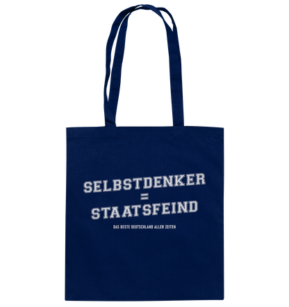 Selbstdenker = Staatsfeind - Baumwolltasche