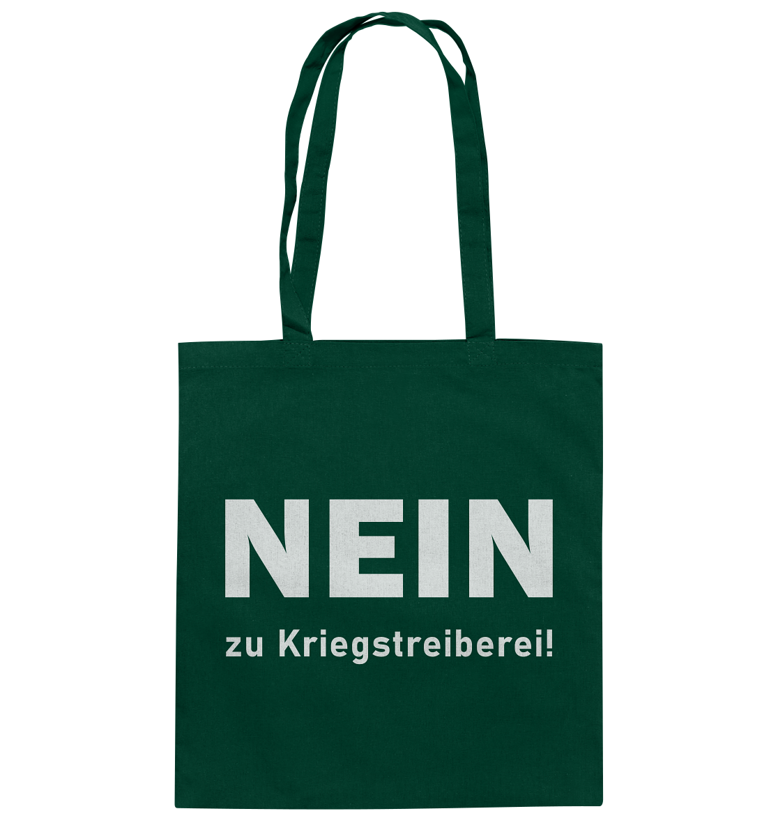 Nein zu Kriegstreiberei - Baumwolltasche