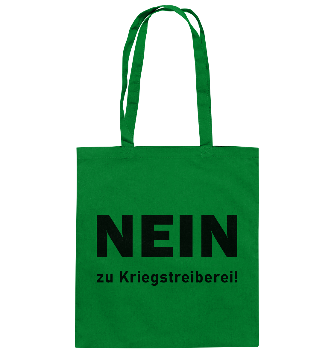 Nein zu Kriegstreiberei - Baumwolltasche