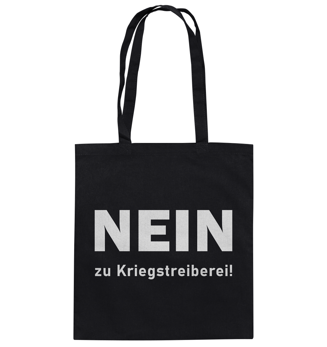 Nein zu Kriegstreiberei - Baumwolltasche