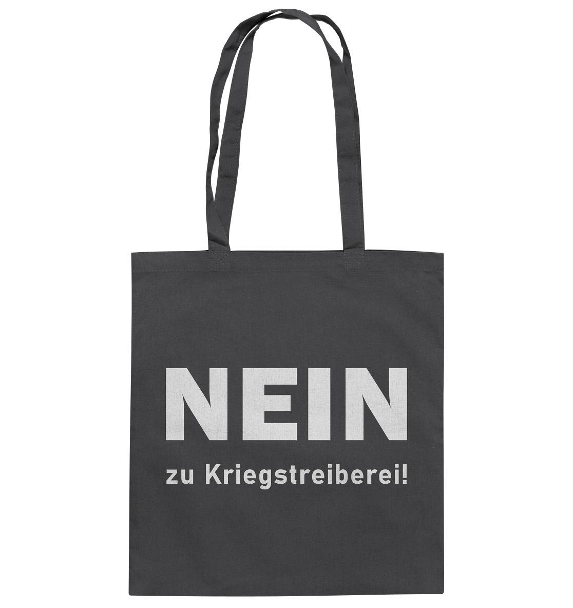 Nein zu Kriegstreiberei - Baumwolltasche