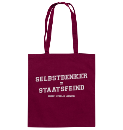 Selbstdenker = Staatsfeind - Baumwolltasche