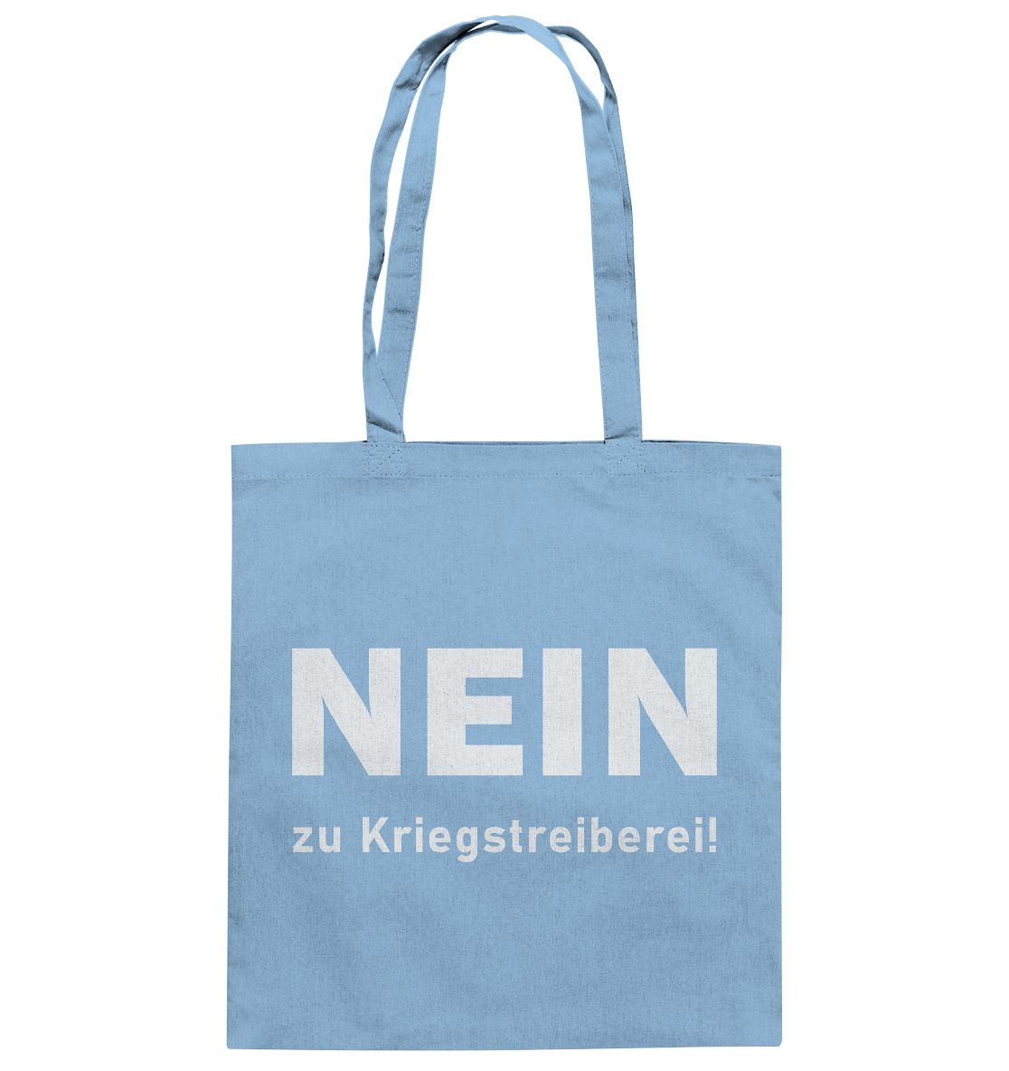 Nein zu Kriegstreiberei - Baumwolltasche