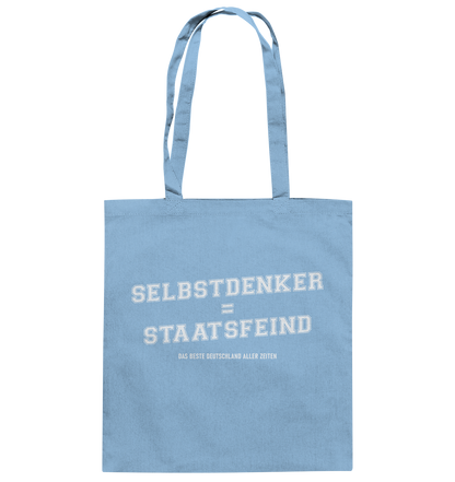 Selbstdenker = Staatsfeind - Baumwolltasche