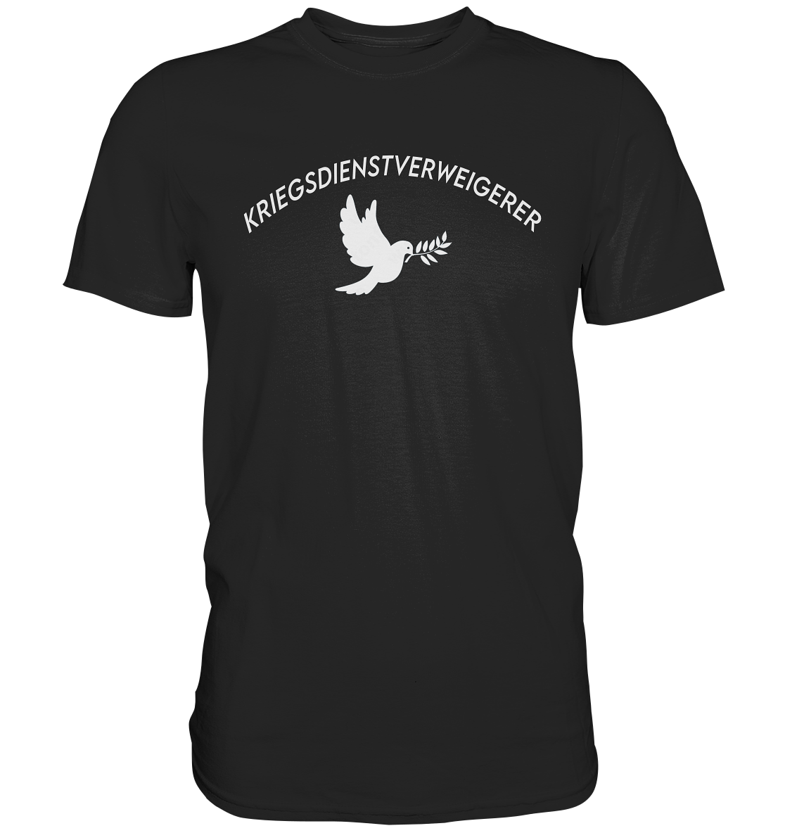 Kriegsdienstverweigerer mit Taube - Premium Shirt