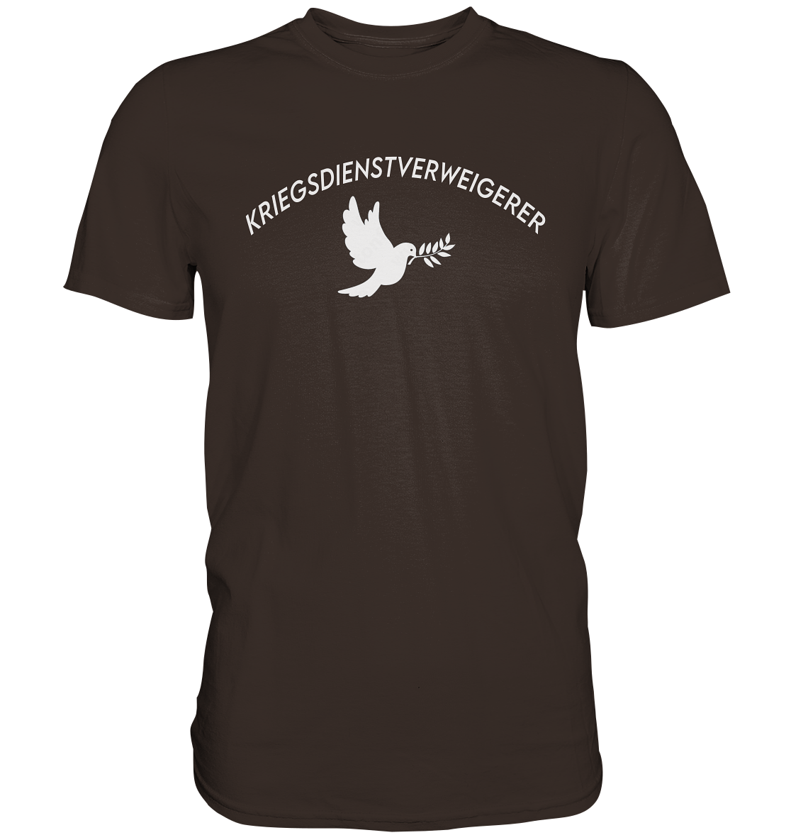 Kriegsdienstverweigerer mit Taube - Premium Shirt