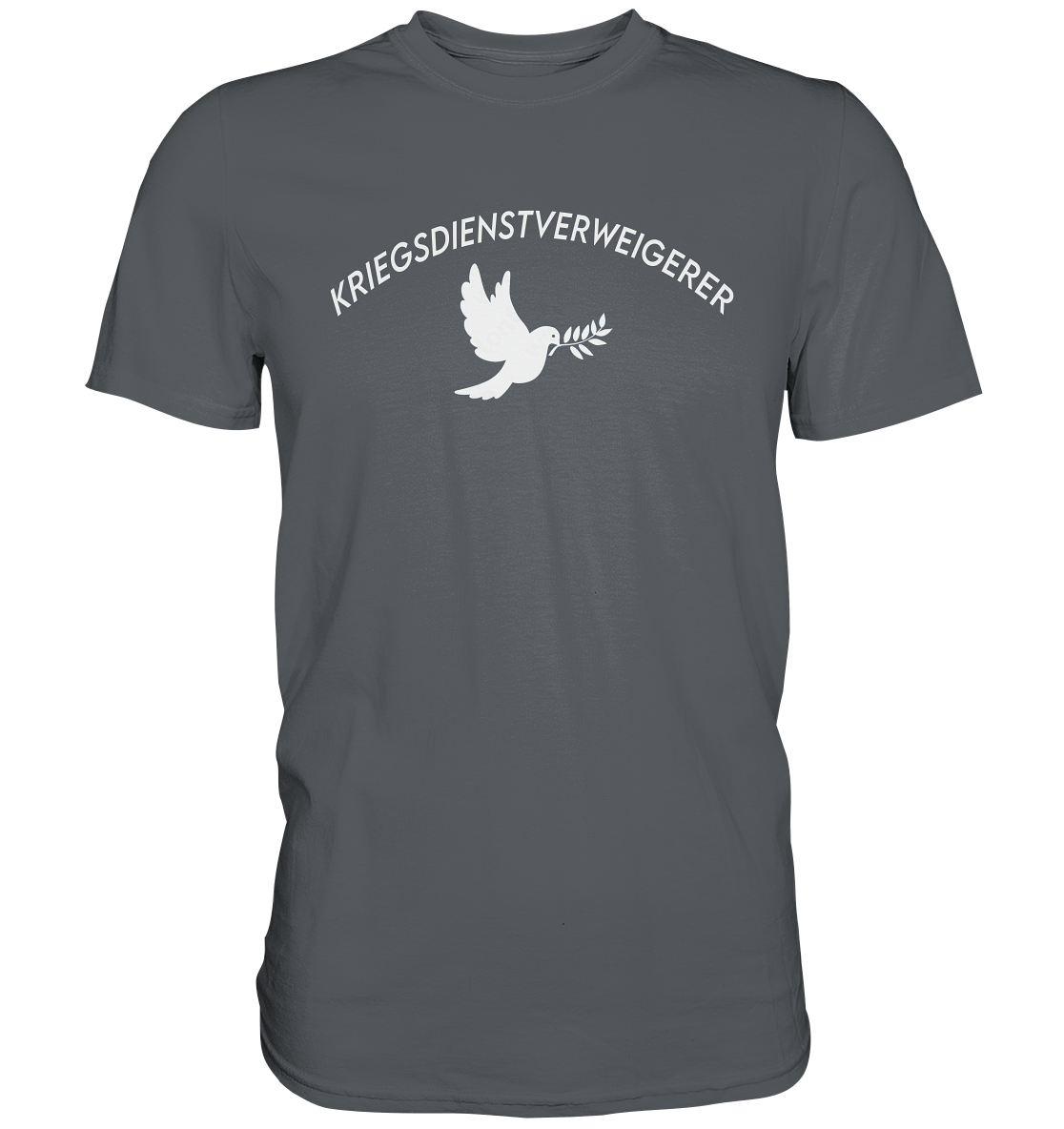 Kriegsdienstverweigerer mit Taube - Premium Shirt