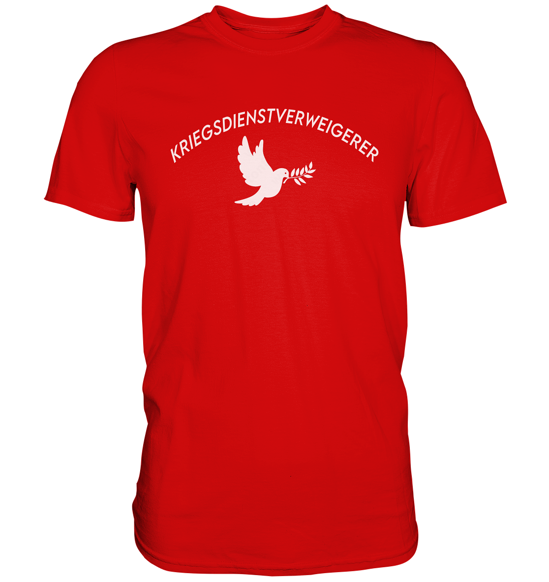 Kriegsdienstverweigerer mit Taube - Premium Shirt