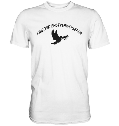 Kriegsdienstverweigerer mit Taube - Premium Shirt